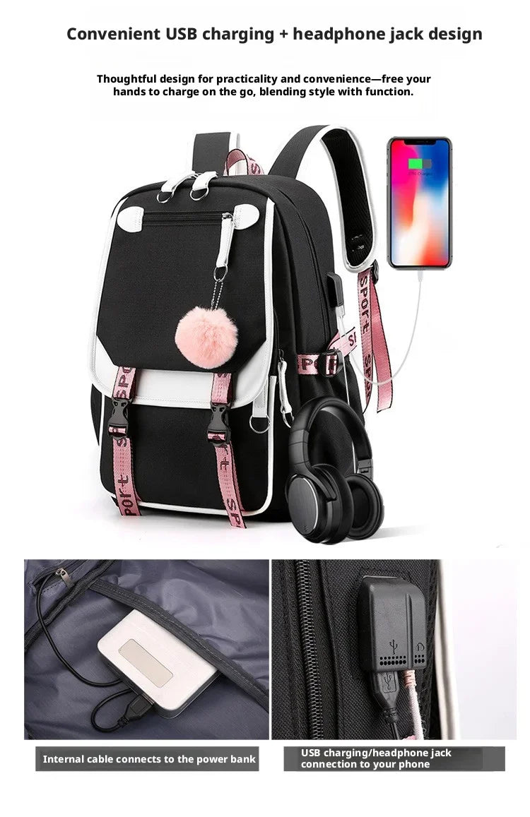 Aphmau Anime Backpack for Teenager Back To School Bookbags Fashion Trend Student Laptop Bagpack