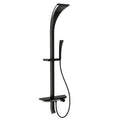 Modern Luxury Wall Mounted Showers Panel Shower Set with Shelves Smart Thermostatic Valve Shower System Set for Hotel Bathroom