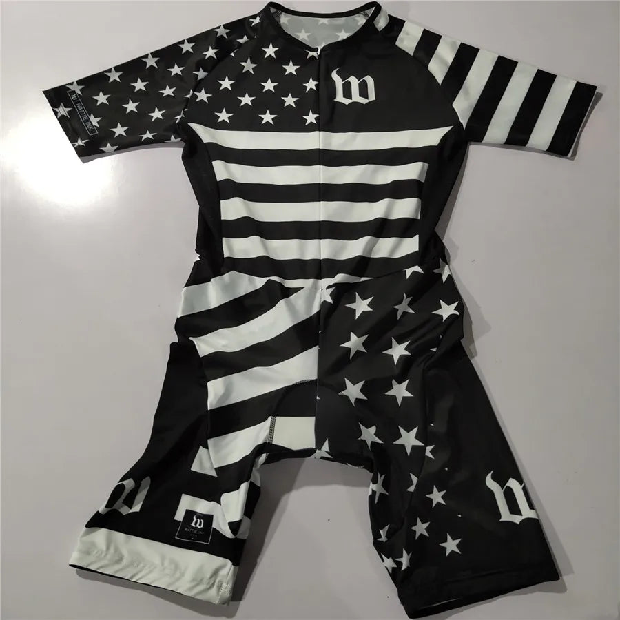 Zootekoi Women's Triathlon Short Sleeve Skinsuit Bike Mtb Clothing Body Swimming Suit Jumpsuit Maillot Roupa Running Clothes