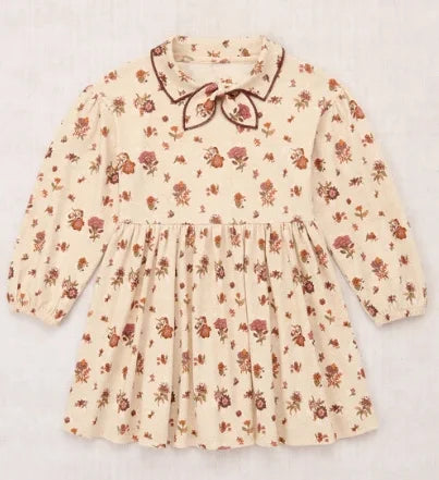 Kids Girls T Shirts Blouse and Pant Set 2026 Autumn Long Sleeve Ruffle Children's Tee Printed Retro Dress Outfwear Clothing