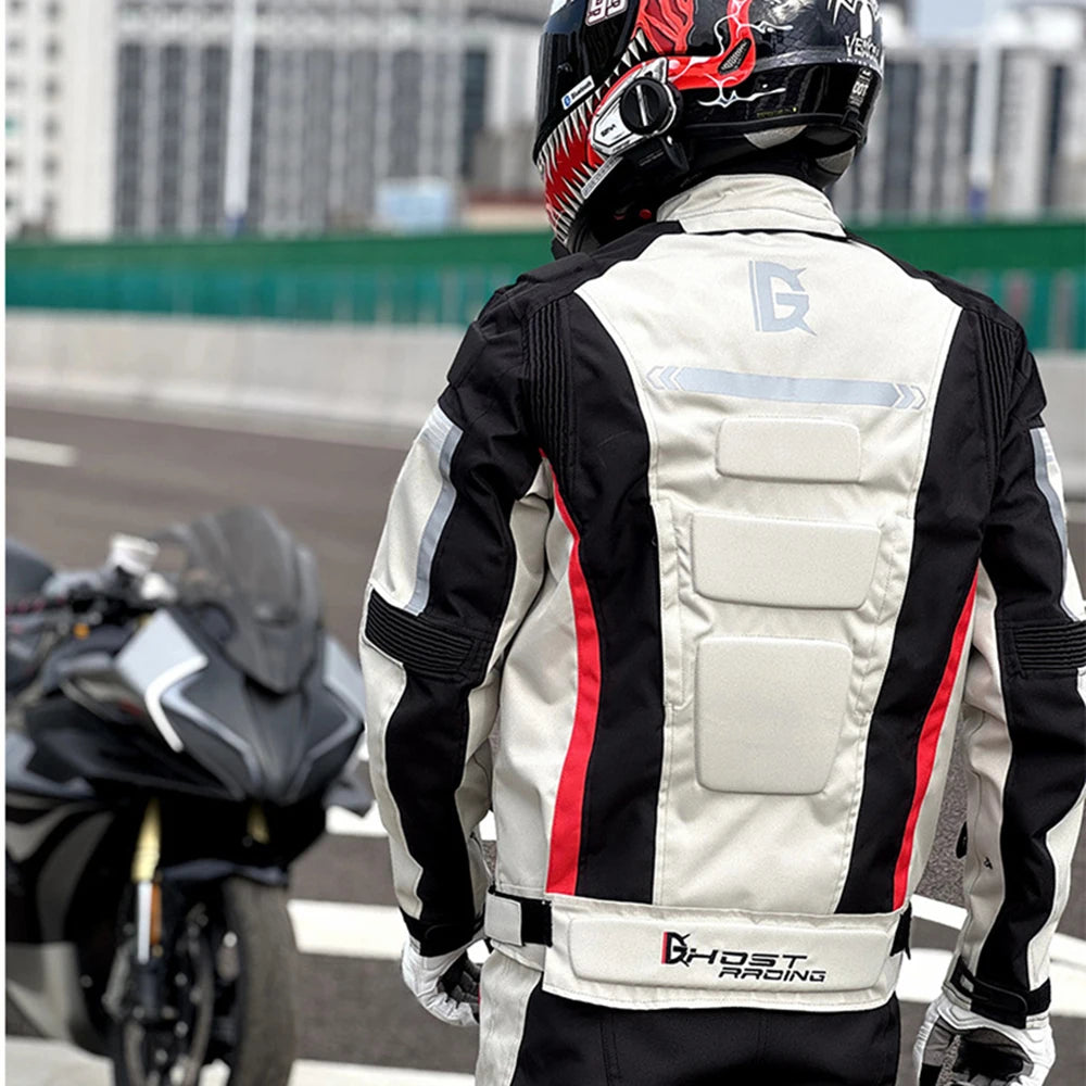 Motocross Jacket Cold-proof Waterproof Motorcycle Jacket Men Chaqueta Moto Protective Gear Motorbike Riding Jacket fit 4 Seasons