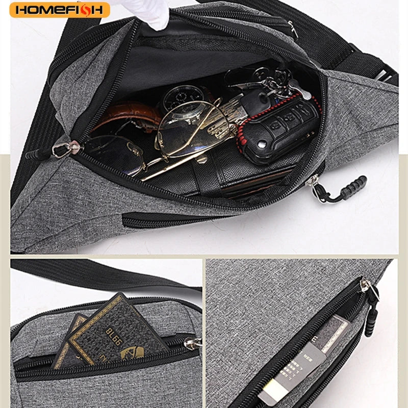 Mobile Waist Bag For Both Men And Women Multifunctional Large Capacity Anti Splash Business Wear‑resistant Construction Site