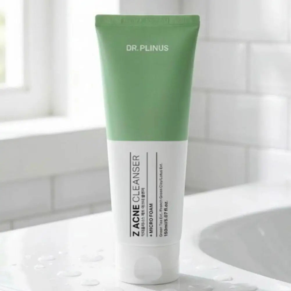DR.PLINUS Z Acne Cleanser + Micro Foam Korean Z Cure Cream + Light Gel Cream Green Tea Extract Brand Cleanser Smooth Face Cream