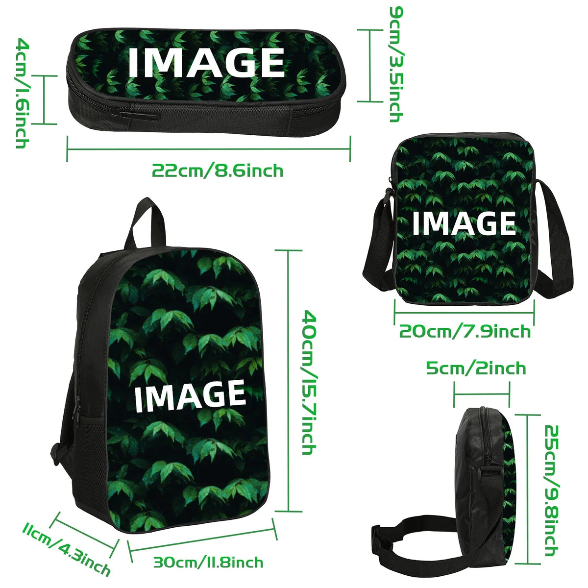 3Pcs Set Backpack Shoulder Bag Pencil Bags Bookbag child Mochila Sports Schoolbag Kids Gift L-Lamin Yamal Football Star Rucksack