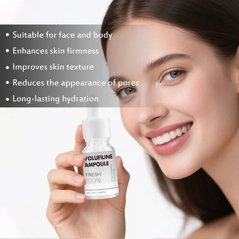 Volufiline Asiatica Ampoule 10ml Plumping Soothing Facial Serum Hydrating Moisturizing Essence Gentle Daily Skin Care Ampoule