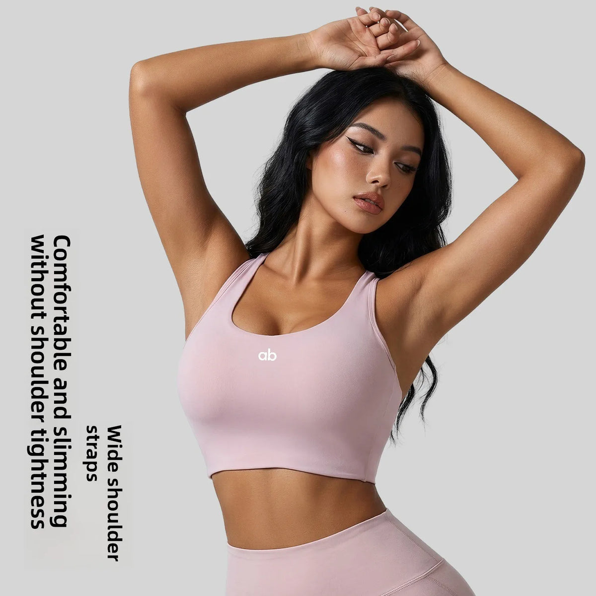 Women's Halterneck Sports Bra with Detachable Chest Pad Cross Beautiful Back Yoga Underwear Tight Fitness Top