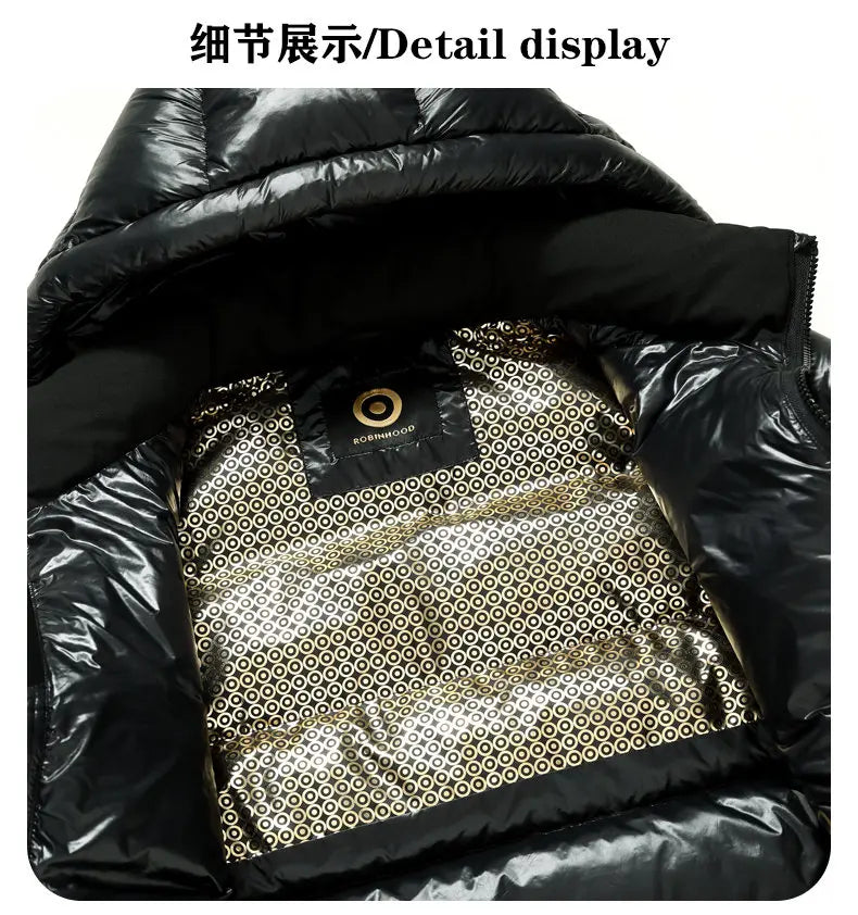 Autumn Winter 90% White duck down New Style Men Down Jacket With Detachable Sleeve Men's Puffer Coat