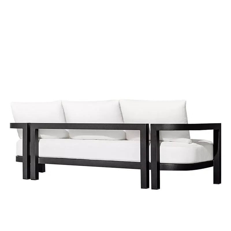 Patio Luxury Aluminum Outdoor Furniture All Weather Leisure Classic Metal Garden Sofa