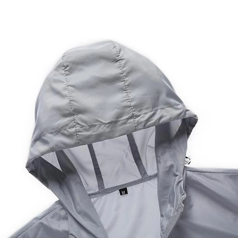 Outdoor Hiking UPF50+ Summer Sun Protection Cycling Men's Casual Quick-drying Bicycle Sports Hooded Jacket Thin Skin Windbreaker
