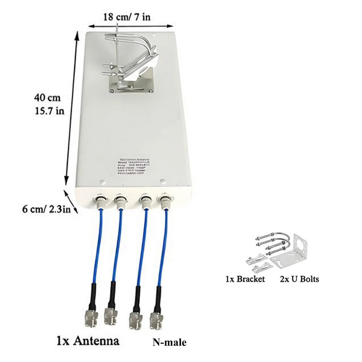 4x4 MIMO 5G/4G LTE & UWB Antenna 698-4000MHz,Compatible AT&T/Verizon/T-Mobile,Support N2/N5/N77/N66/N260