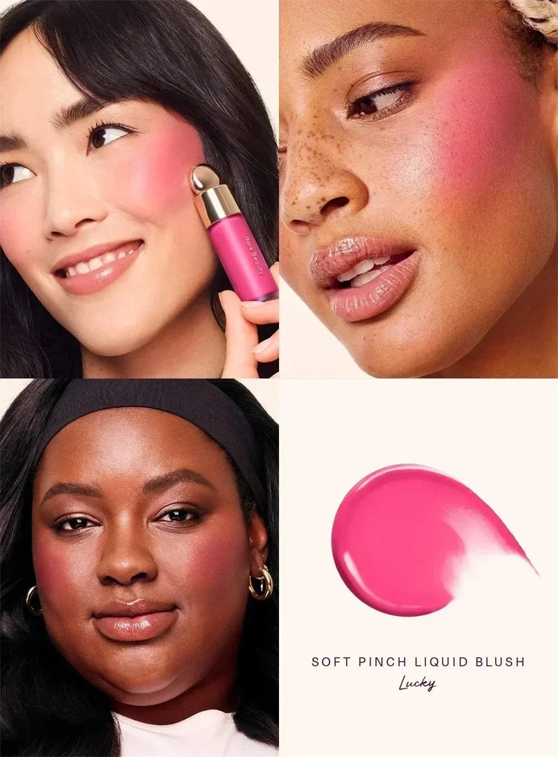 Rare Beauty Soft Pinch Liquid Blush Cream Lasting Lightweight Waterproof Makeup Moisturize Lip Gloss Happy Hope Encourage Bliss