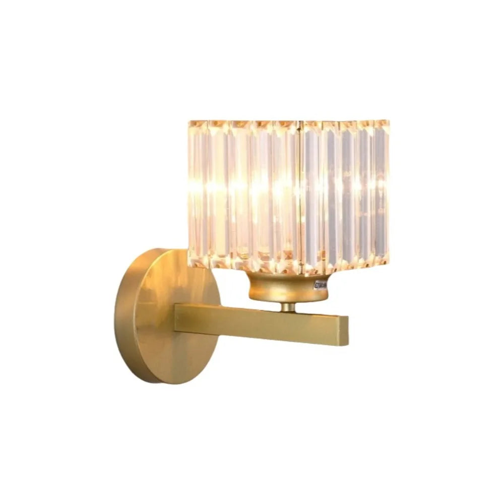 Light Luxury Crystal Wall Lamp LED Lighting 3 Colors Changing Night Light Wall Mounted Dimmable Decorative Lamp Room Lighting