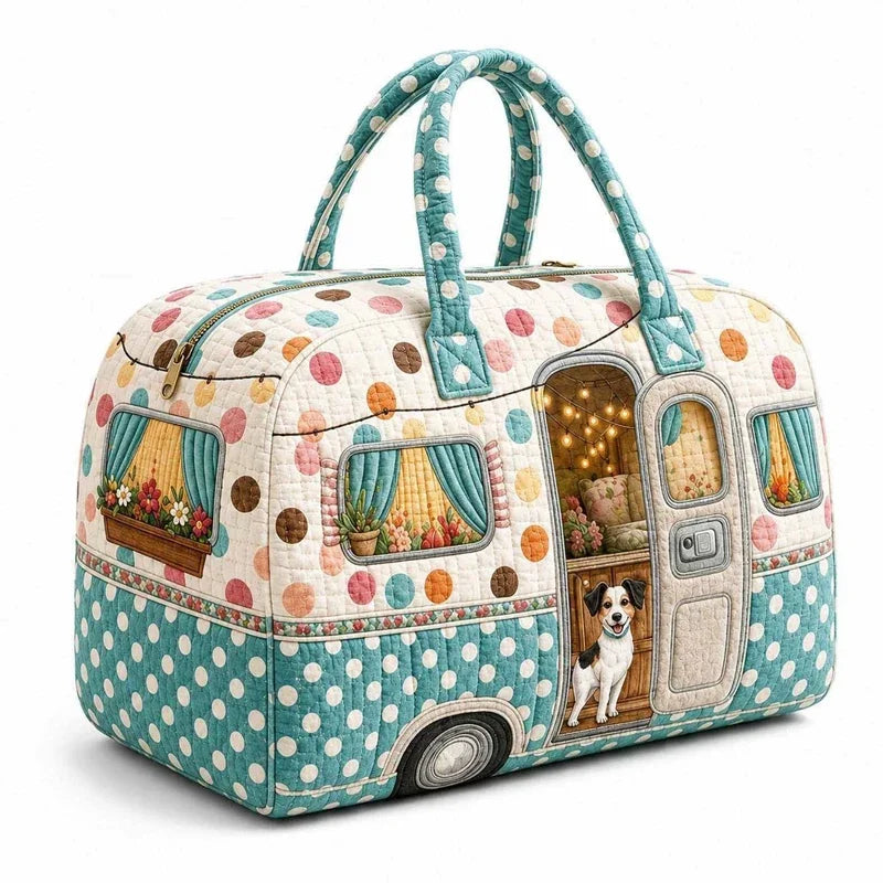 New 9 Styles Bus-Shaped Quilted Duffle Bag Large Capacity 3D Quilting Craft Travel Duffel Bag Tote Bags Short-distance Handbag