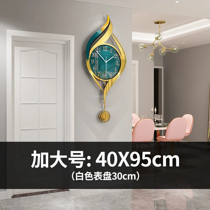 Creative Light Luxury Metal Wall Clocks Living Room Wall Clock Minimalist Modern High-end Wall Watch Nordic New Home Decoration