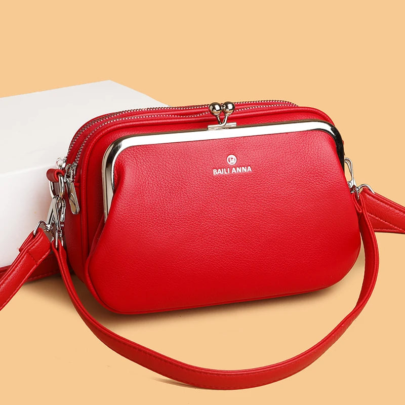 Fashion Women's Bag Daily Purse Handbags Designer Luxury Brand Ladies Shoulder Bags Soft Leather Luxury Versatile Crossbody Bags