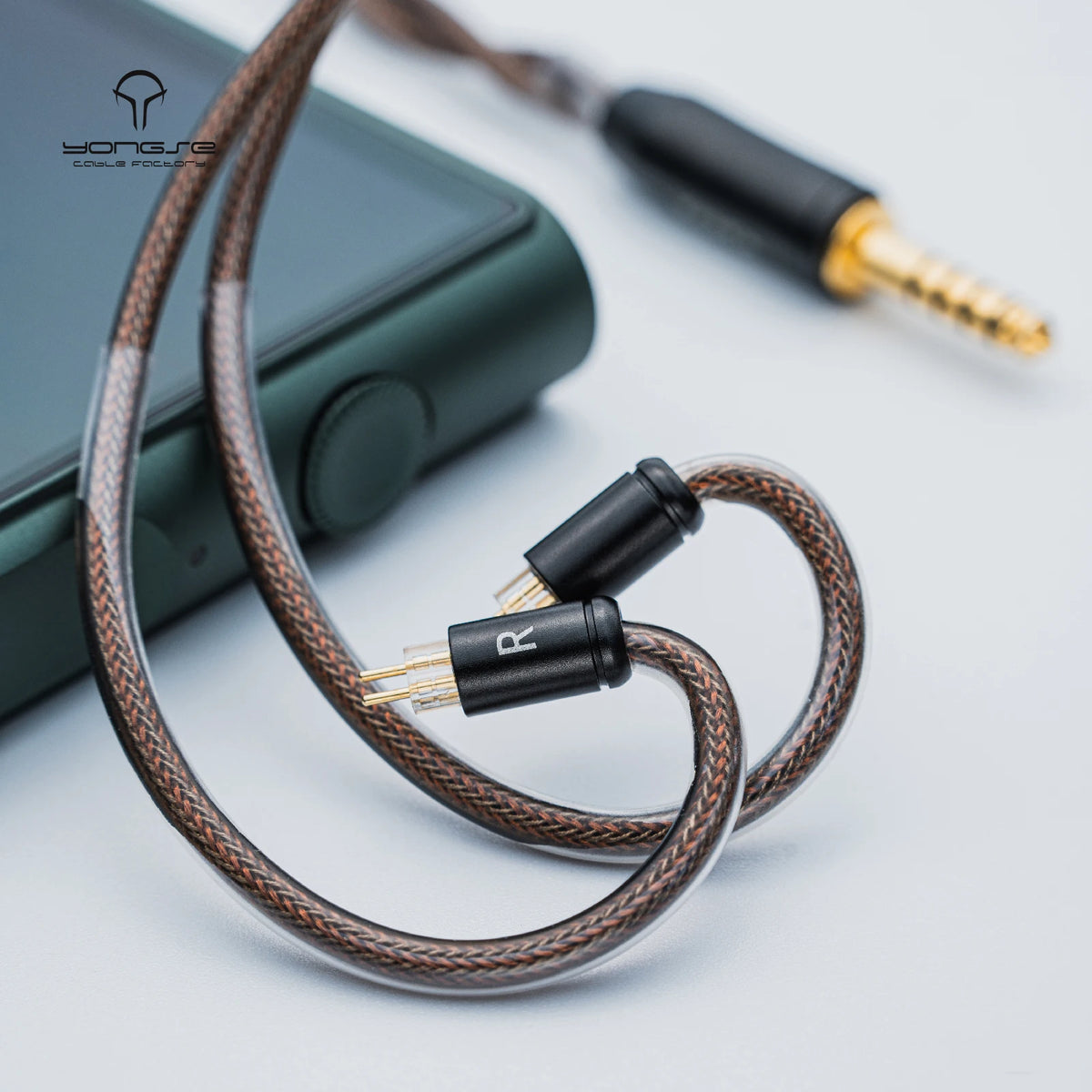 YONGSE Mech-X Cable Silver-plated Single Crystal Copper + Graphene Shielding Earphone Cable