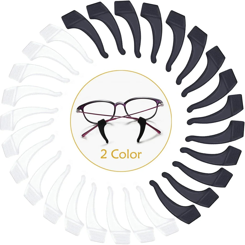 1-20pairs Ear Hook Anti-slip Glasses Leg Ear Sleeve Bracket Fastener Sunglasses Accessories Grip Anti-fall Eyewear Holder
