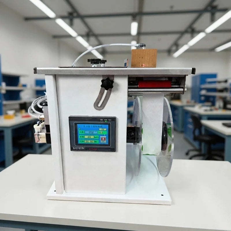 Factory Semi Automatic Right Angel Labeling Machine Manual Self Adhesive Corner Labeling Machine