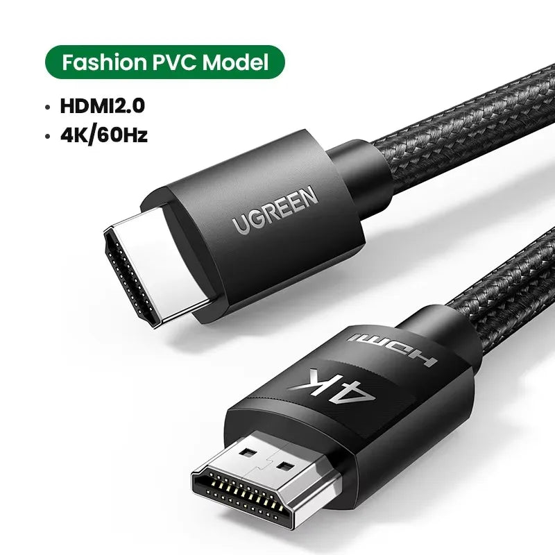Ugreen HDMI 2.1 Cable Ultra High-speed 8K/60Hz 4K/120Hz for Xiaomi Mi Box PS5 HDMI Splitter Cable HDMI Dolby Vision 48Gbps HDMI