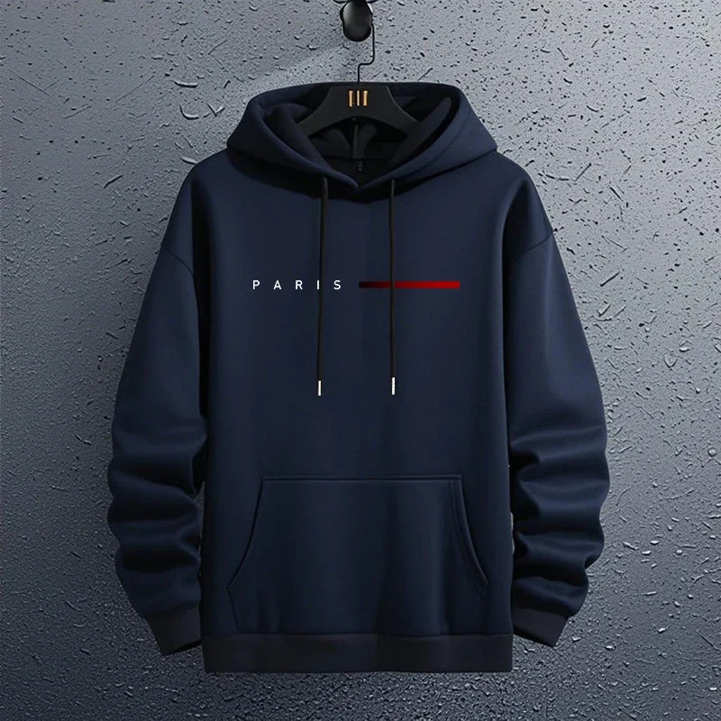 Paris Fashion Men's Hoodie Autumn Winter Daily Leisure Sports Hoodie 2026 Men's Home Outdoor Comfortable Fashion Hoodie