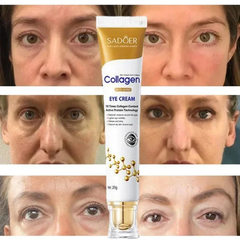 Fast Instant Eye Bag Removal Cream Collagen Removal Wrinkles Firming Skin Fade Fine Lines Brighten Dark Circle Remove Eye Care