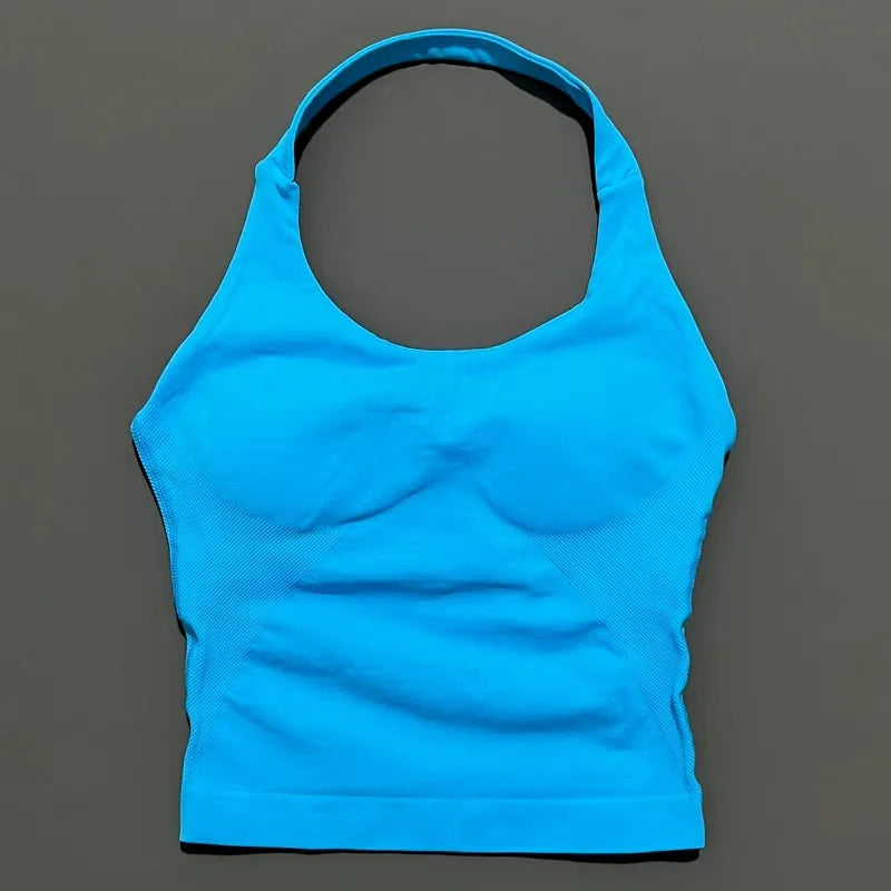 Women's Halter-Neck Sports Tank Top