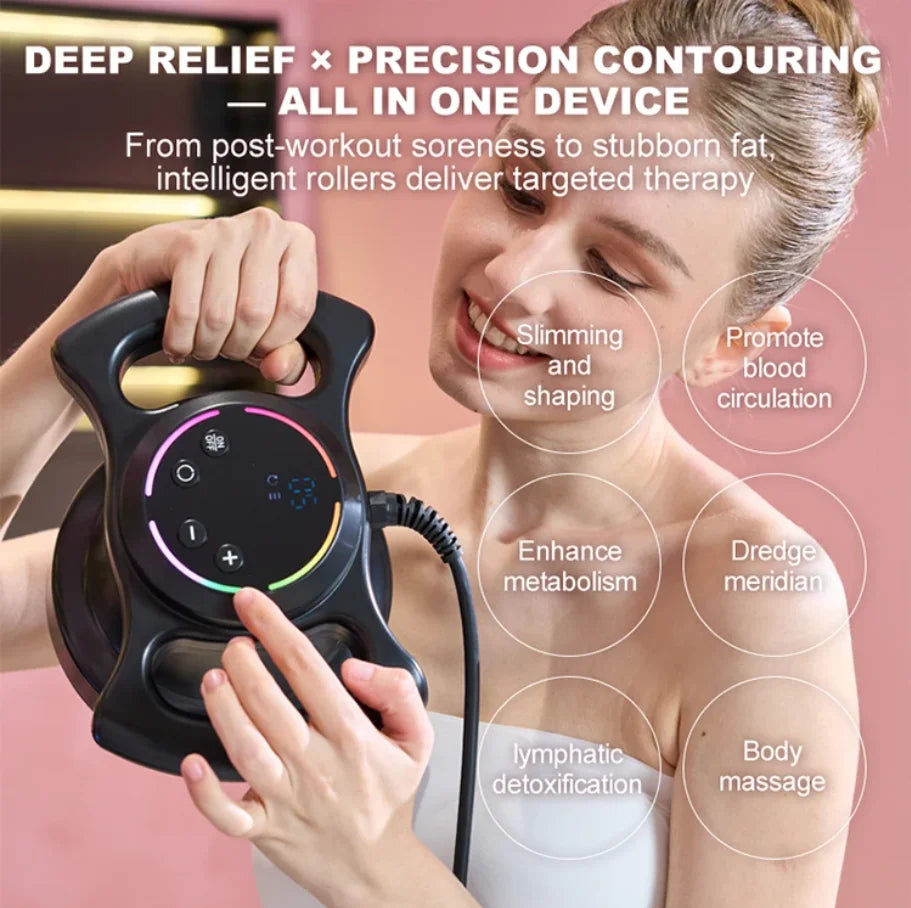 2026 New Handheld Infrared Rotating Body Massager 360 Degree Roller Vibrating Cellulite Remover Muscle Relaxing Machine