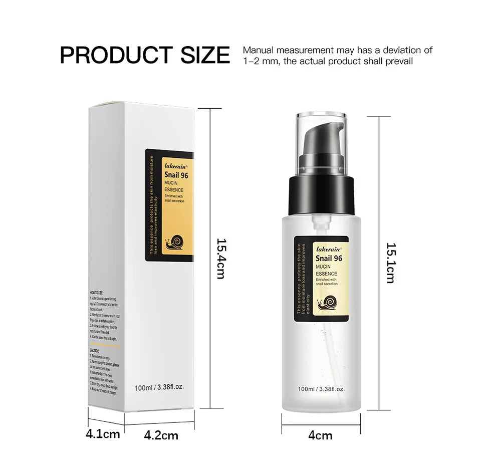 Snail  Serum 96% Power Repairing Essence Lift Firm Anti-aging Fade Fine Lines Acne Treatment Facial Sensitive Whitening 100ml