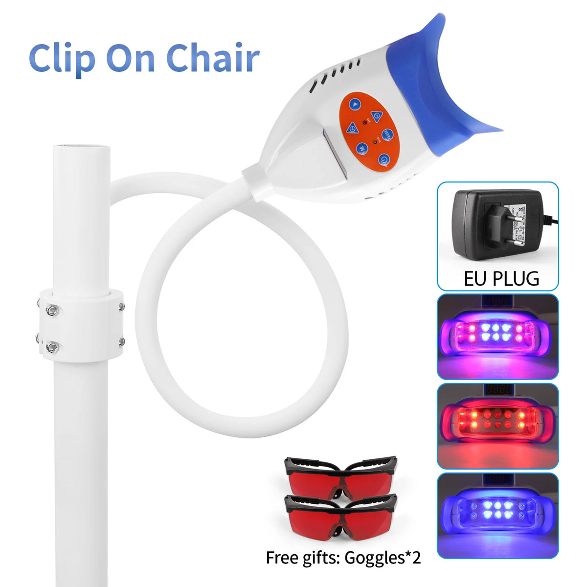 3 Colors Dental Teeth Whitening Lamp Accelerator Portable 8/10 LED Cold Light Teeth Bleaching Machine Teeth Whitening Light