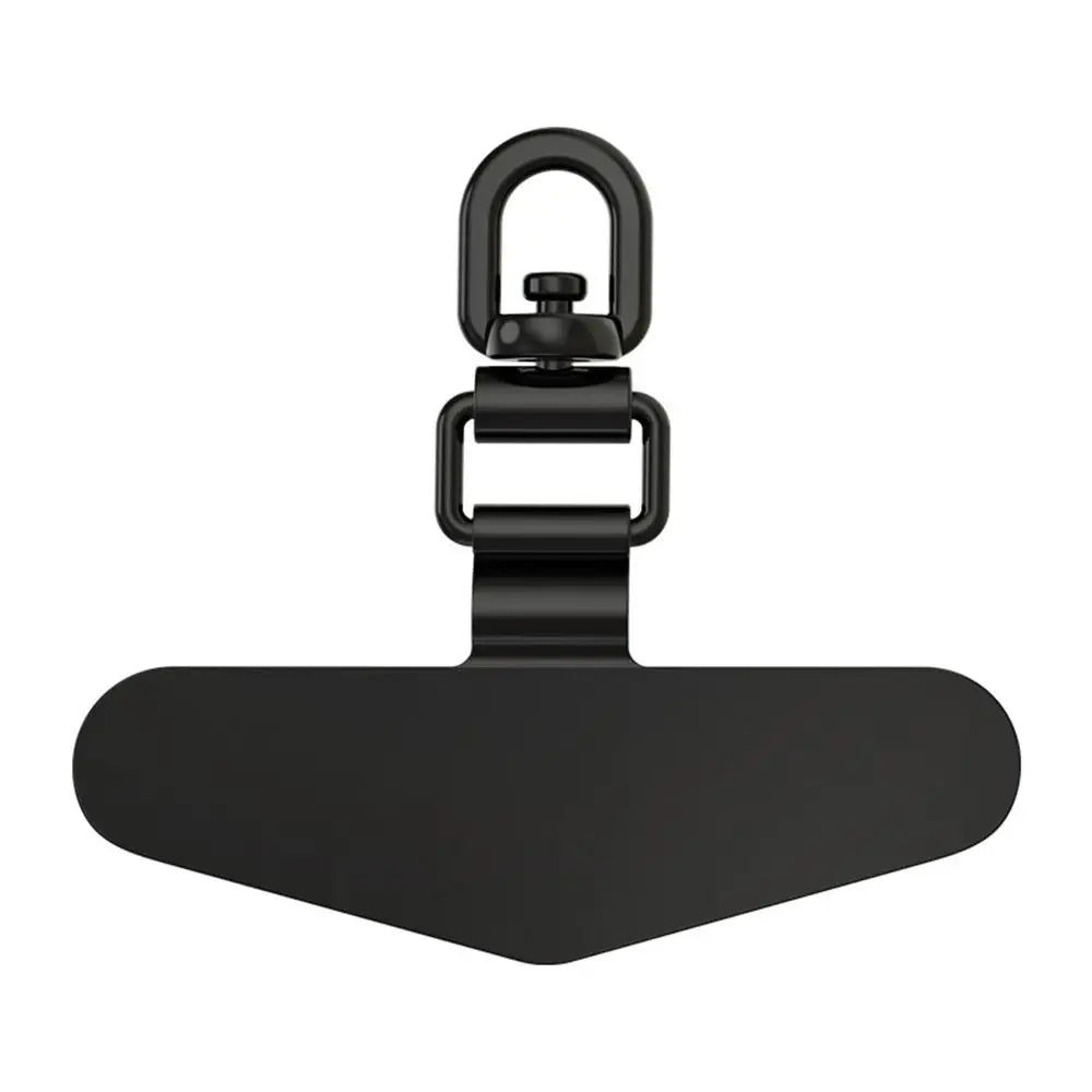 Ultra-thin Phone Lanyard Clip Patch 360° Rotatable Stainless Steel Phone Case Hanging Rope Anti-fall Snap Strap Case Clip