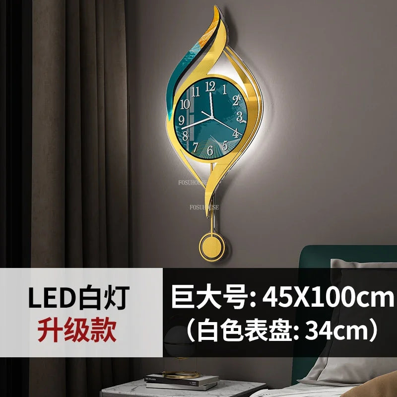 Creative Light Luxury Metal Wall Clocks Living Room Wall Clock Minimalist Modern High-end Wall Watch Nordic New Home Decoration