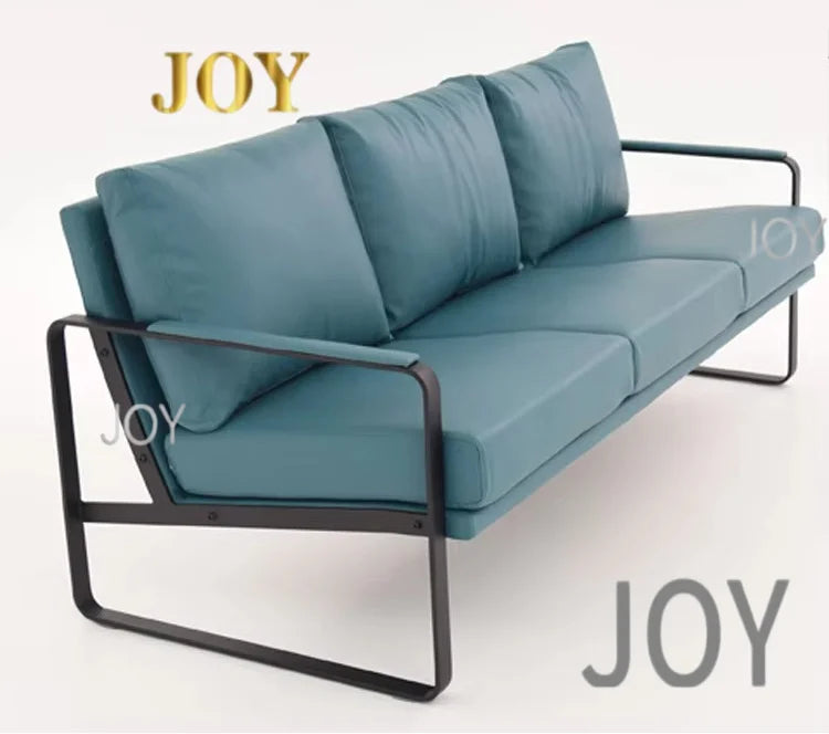 Modern Leather Sofa – Knock-Down Design