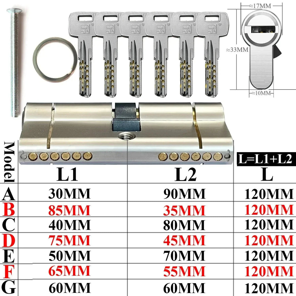 European standard high quality Cylinder door，11-pin anti-theft cylinder door  Entry door lock Cylinders for locks Entrance doors