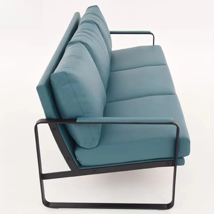 Modern Leather Sofa – Knock-Down Design