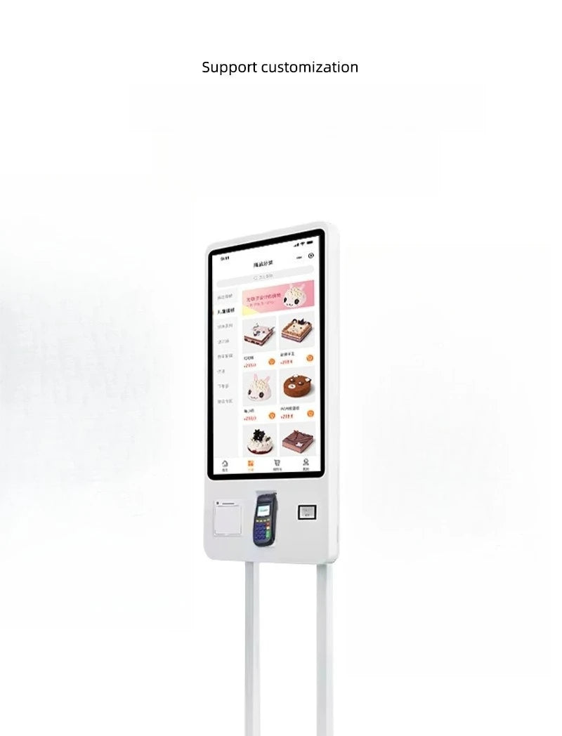 Touch self-service ordering machine Vertical scan code Order receipt Self-service settlement Cash register Order service kiosk