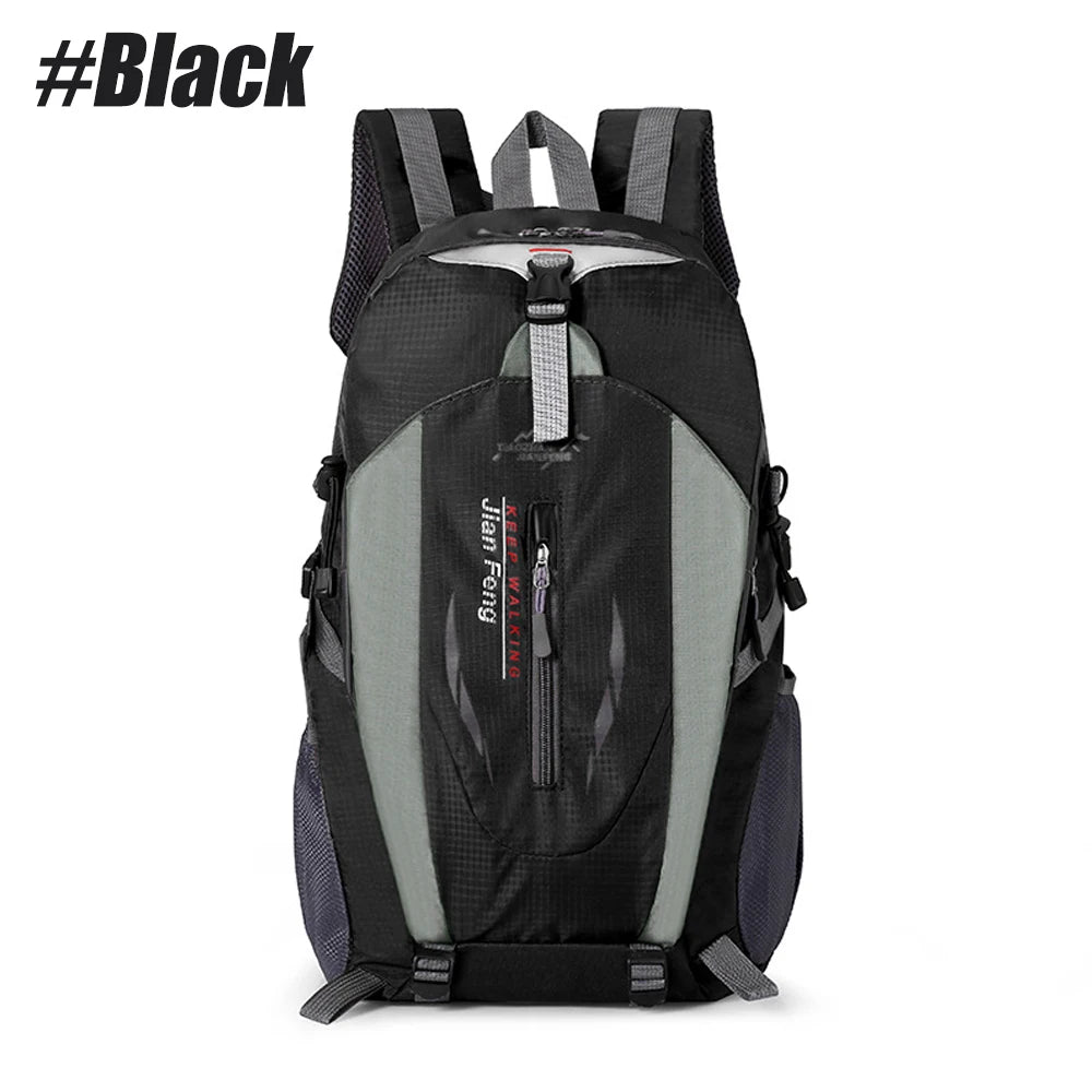 40L Camping Rucksack for Men Women, Ergonomic Hiking Backpack, Side Mesh Pocket Design, Lightweight Daypack for Trekking Travel