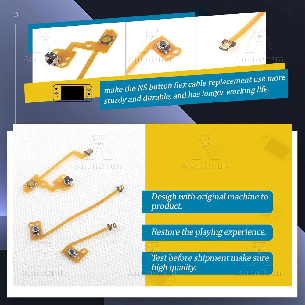 ZL ZR L Button Flex Cable for Switch/Switch OLED Joycon Replacement Repair Part Fix Unresponsive Shoulder Button & Broken Ribbon