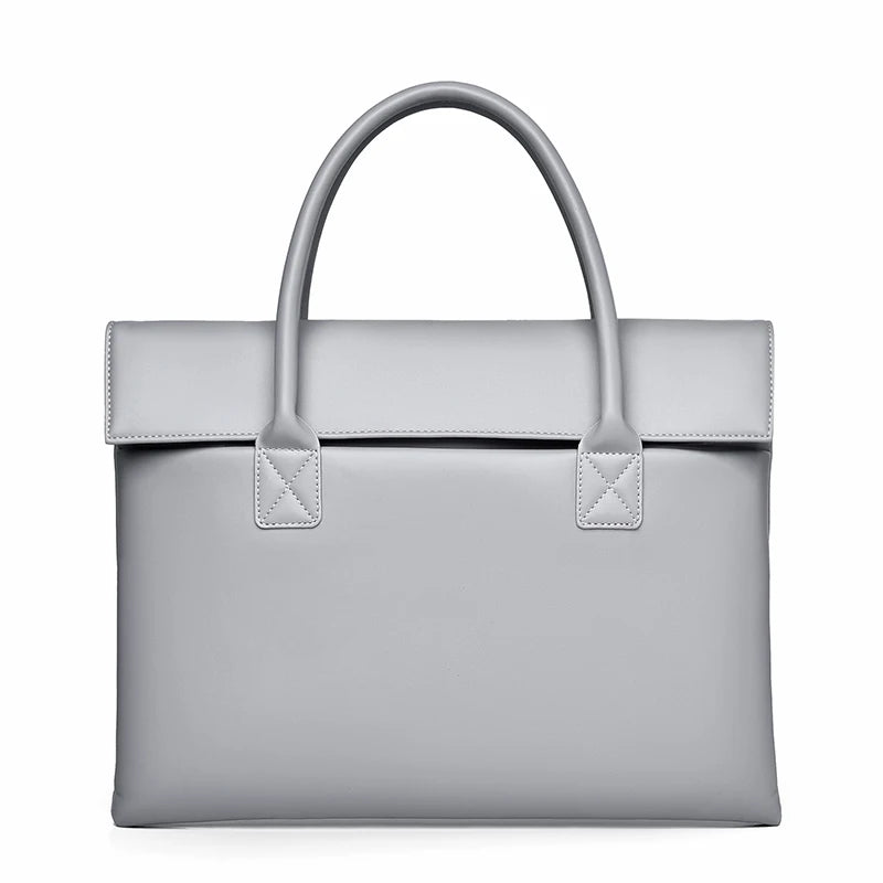14-inch Laptop Bag Unisex Lightweight Business Commuter Computer Bag Water-Resistant PU Women's Briefcase Essential Holiday Gift