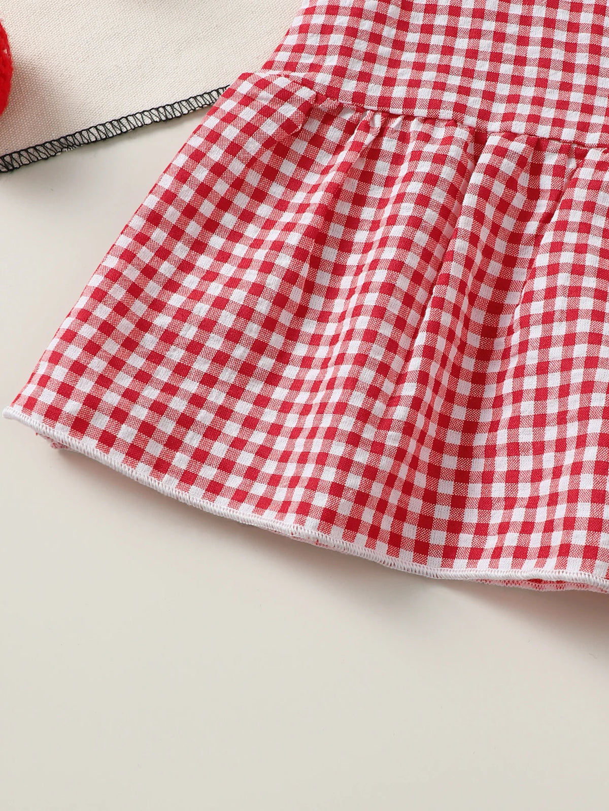 Baby Girl Checkered Top and Pants Set