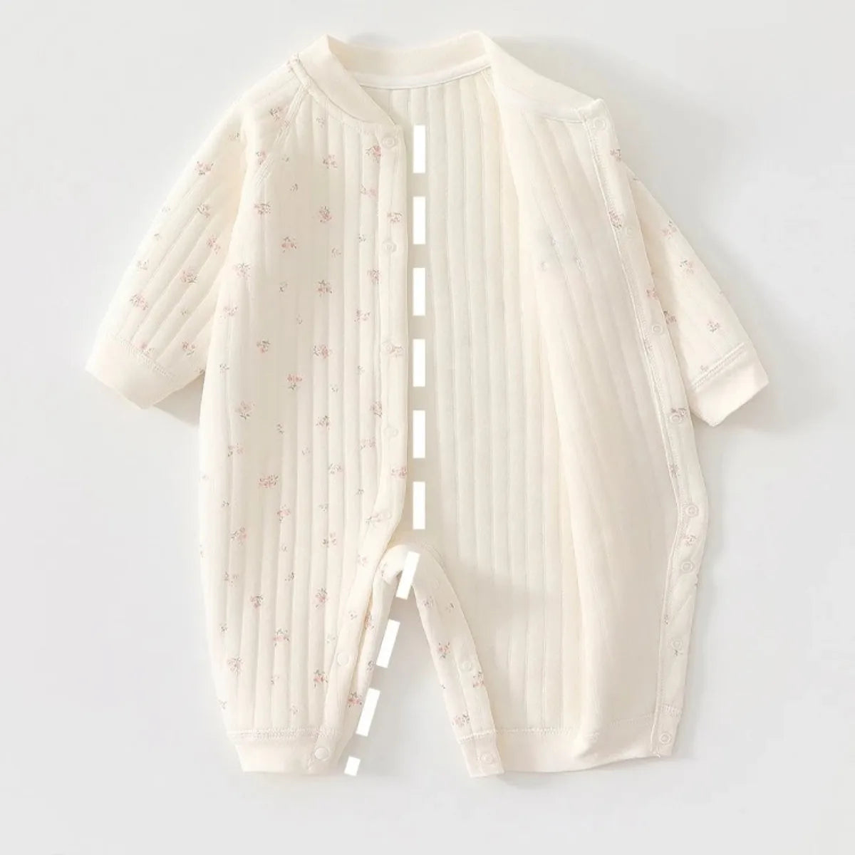 AYNIGIELL Autumn and Winter Newborn Jumpsuit, High-quality Pure Cotton Baby Girl Clothing 0-18 Month Baby Boy Outdoor Wear