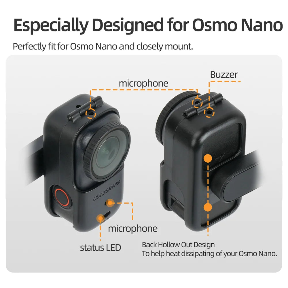 Sunnylife For DJI Osmo Nano Magnetic Base Adjustable Desktop Bracket Mount Foldable Extension Frame Camera Accessories