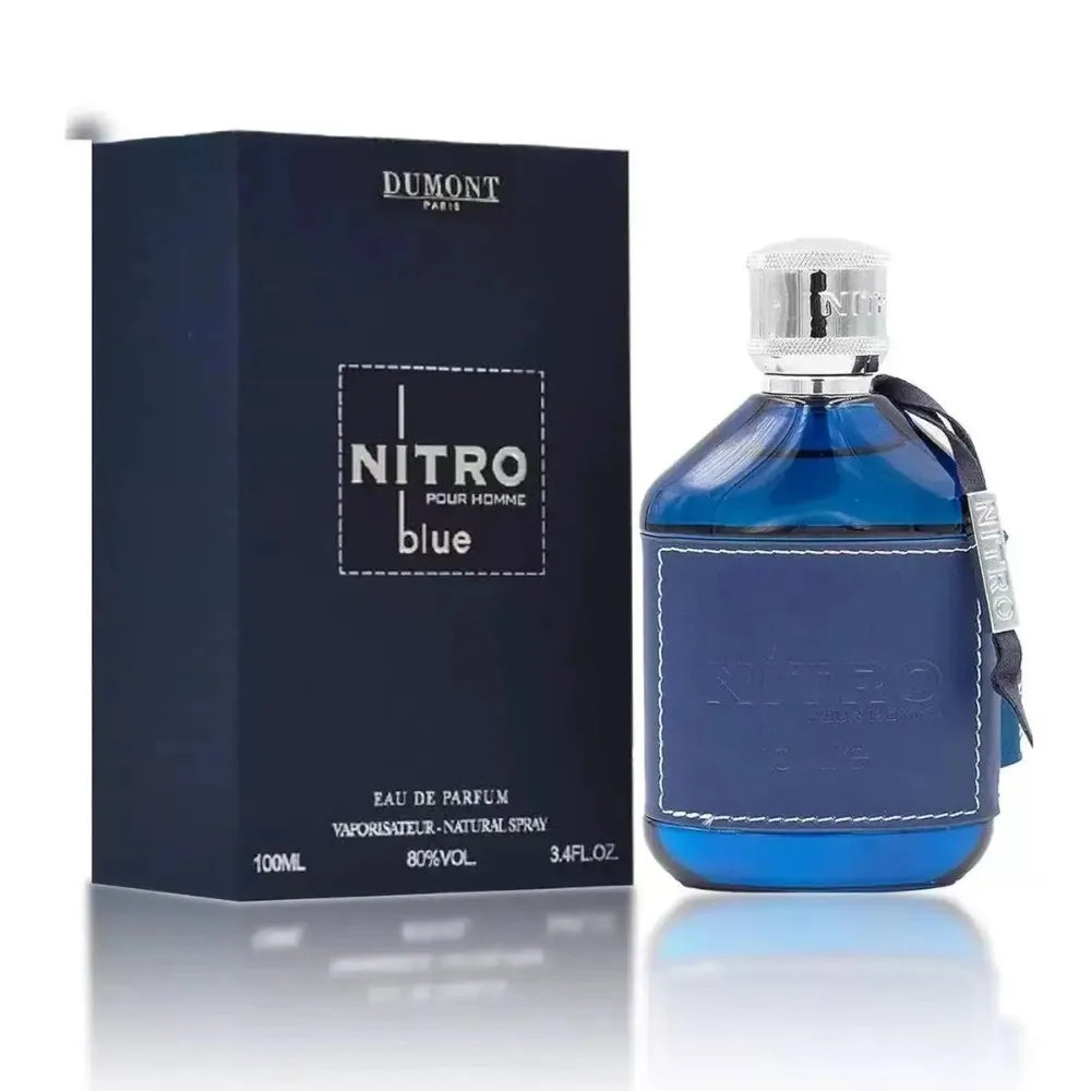 Luxury Men Eau De Parfum Spray, Long Lasting Fragrance, Premium Scent, Nitro Red Blue Black Green Similar Perfume, 100ml