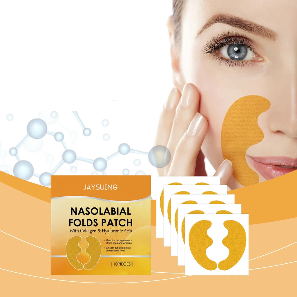 Wrinkle Removal Patch Hyaluronic Nasolabial Folds Face Lifting Sticker Firming Forehead Fine Lines Gel Anti-Aging Collagen Mask