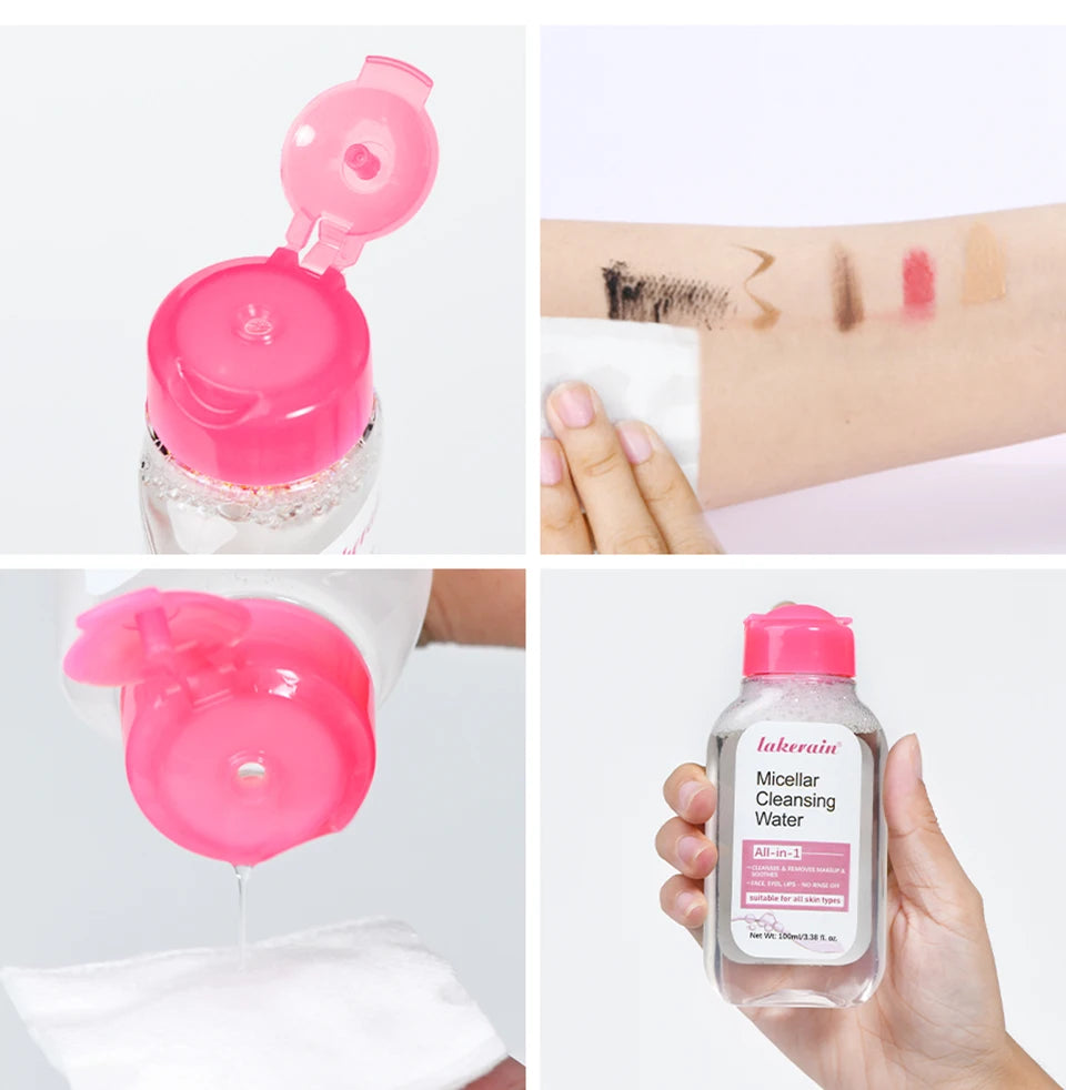 Micellar Cleansing Makeup Remover Mild Formula without Leaving Any Residue Micellar Technology Absorbs Impurities Extra Hydrating Efficient Makeup Remover