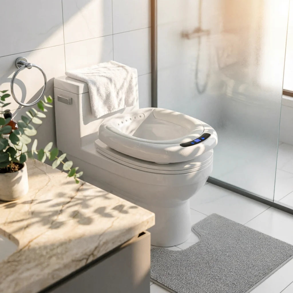Electric Sitz Bath Basin Automatic Water Spray Toilet Sitz Bath Seat Pregnancy Wash Basin Easy to Use Health Care Item Portable