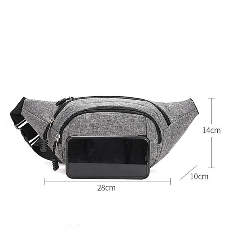 Mobile Waist Bag For Both Men And Women Multifunctional Large Capacity Anti Splash Business Wear‑resistant Construction Site