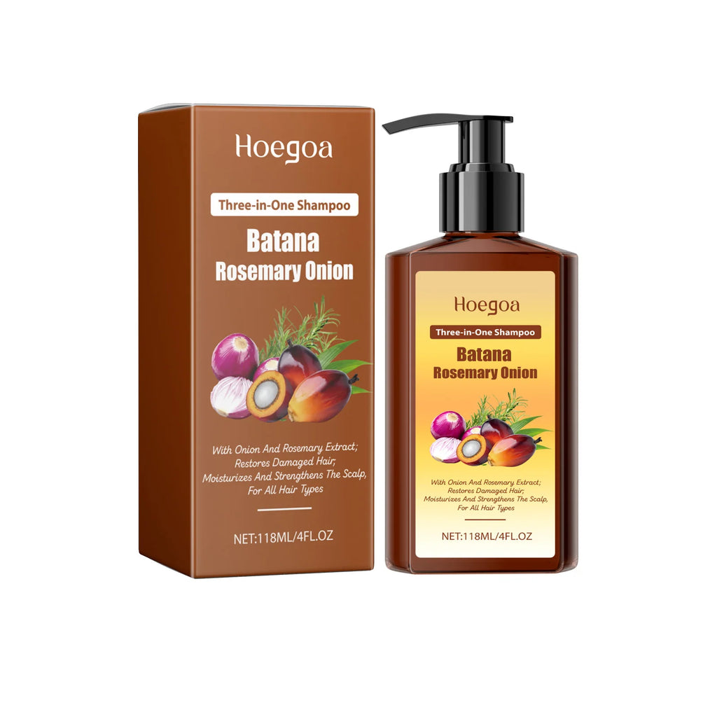 Batana Hair Growth Shampoo Nourish Hair Follicles Strengthen Root Smooth Frizzy Anti Hair Loss Treatment Thickening Hair Shampoo