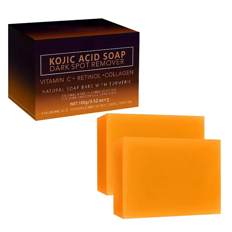Natural Lemon Turmeric Ursolic Acid Full-Body Cleansing Soap - Brightening Body Wash Bar for Men & Women Skin Care
