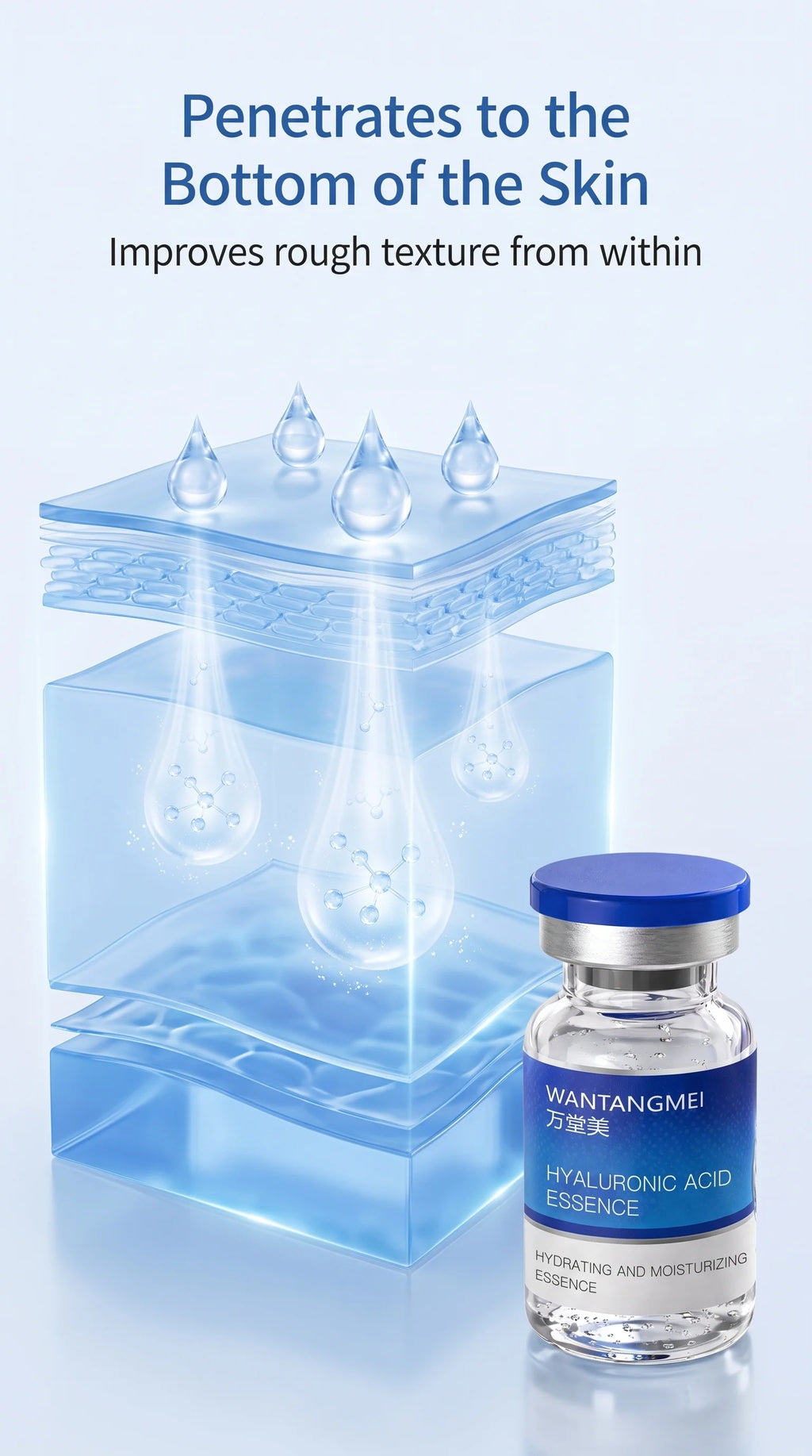 Wantangmei Lot Moisturizing Vitamins Hyaluronic Acid Serum Facial Skin Care Anti Wrinkle Anti Aging Collagen Essence Liquid