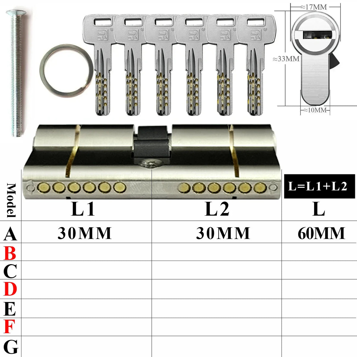 European standard high quality Cylinder door，11-pin anti-theft cylinder door  Entry door lock Cylinders for locks Entrance doors